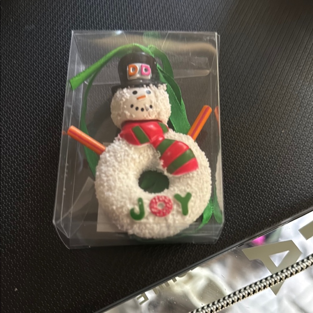 Festive Snowman Ornament with Scarf